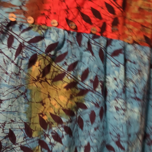 BFA- Size 2X- Ankle length batik style patchwork*pattern* (see details) skirt - Picture 3 of 5